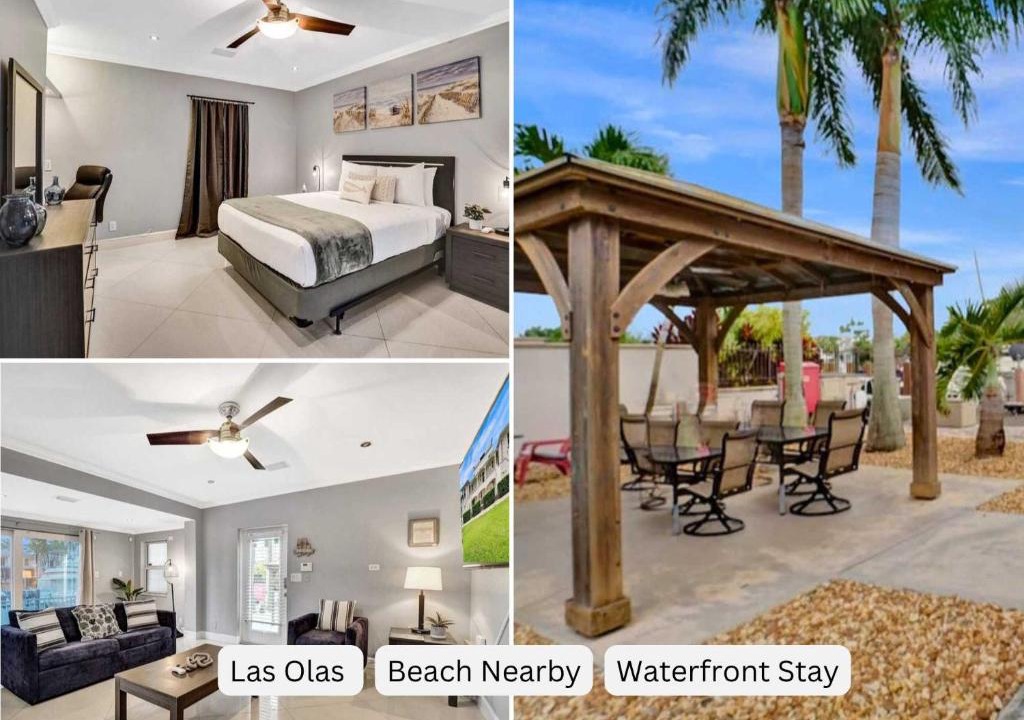 Hendricks and Venice Isles Apartment | Beach Isles Modern 1BR Waterfront Apartment with Patio