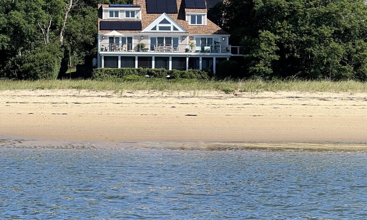 Wellfleet House | Beachfront `Cape` on Wellfleet Bay with epic views and private beach!