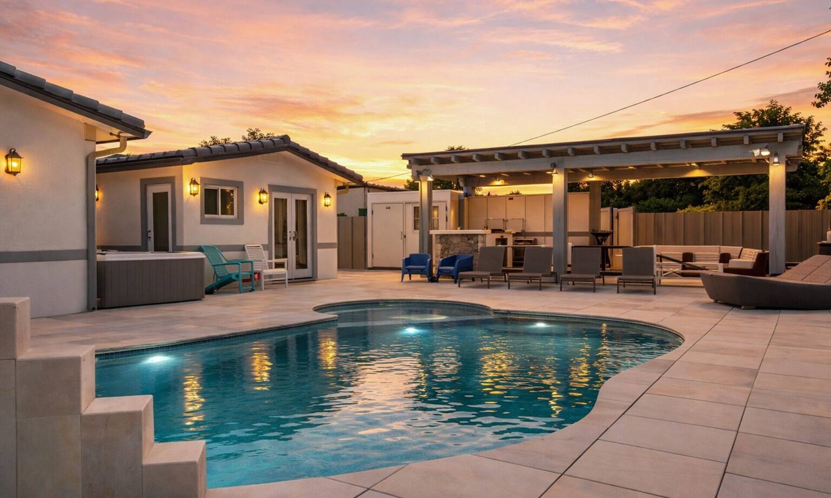 Palm Springs North House | Beauty Miami House w/Pool Table & Heated Pool Spa
