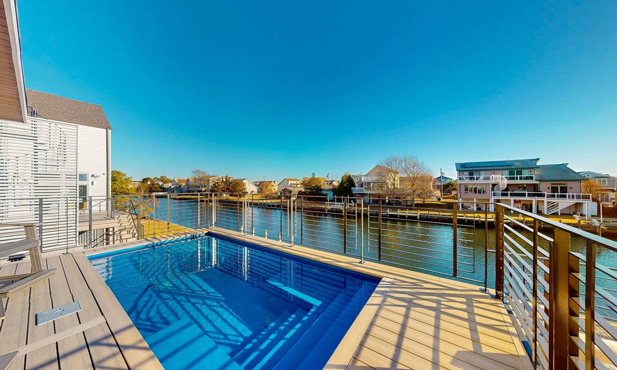 South Bethany House | Brand New House-Private Pool on Canal-Town of South Bethany
