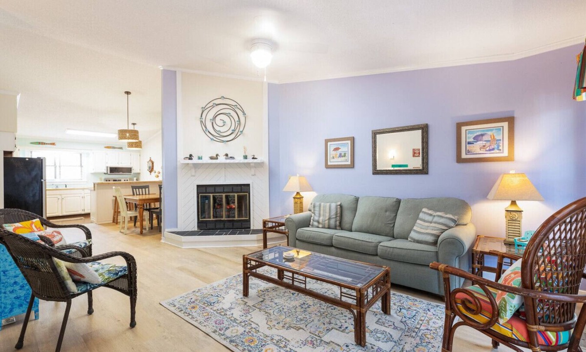 Kitty Hawk Villa | Bright Coastal Townhome | Steps to Beach | Pool, Bikes & More