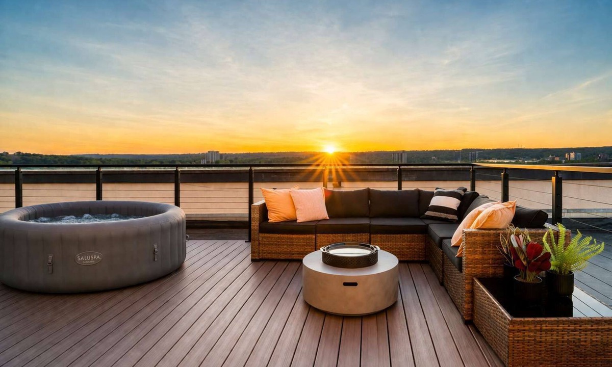 East Orange Apartment | Cozy Penthouse w Hot Tub, Free Parking