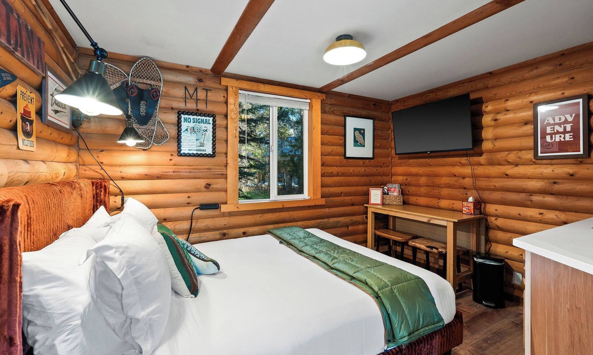 Martin City Cabin | Escape to 'Take a Hike,' a chic 250sqft cabin. Newly remodeled with a modern kitchenette, sleek bath, and curated design. The perfect minimalist sanctuary for solo explorers or couples. Fresh, stylish, and ready for your next adventure!"