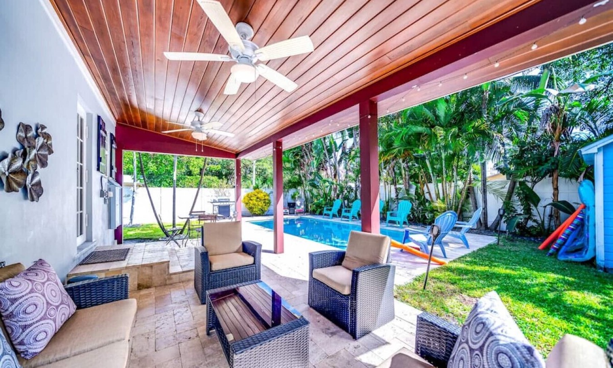 Osceola Park House | HEATED POOL! 1 MILE TO BEACH & ATLANTIC AVENUE!