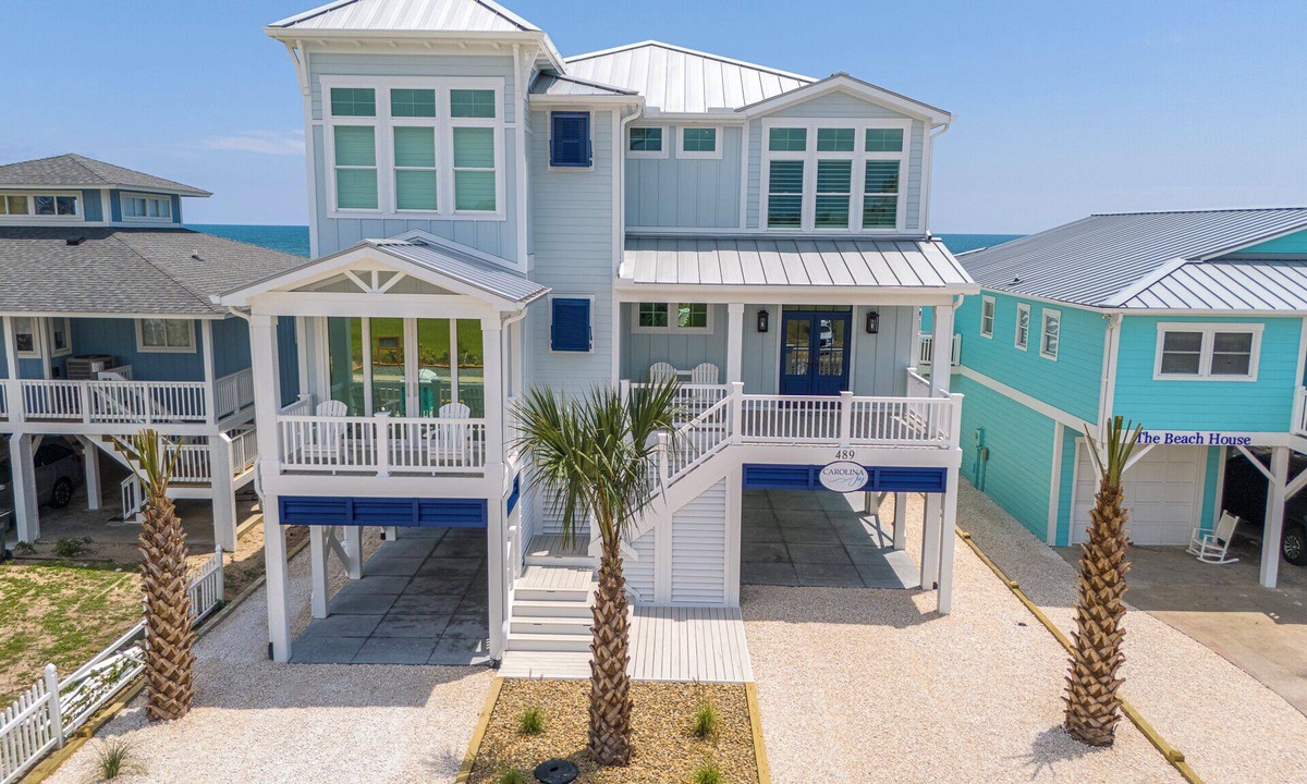 Holden Beach House | Hobbs Realty - Find your "Carolina Joy" in this custom 5-bedroom oceanfront home w/Private Pool!