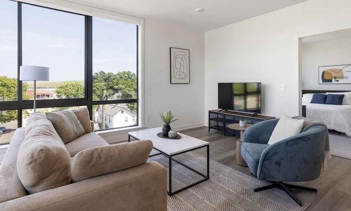 Carteret Apartment | Landing | Chic 2BD, Rooftop Lounge, Courtyard