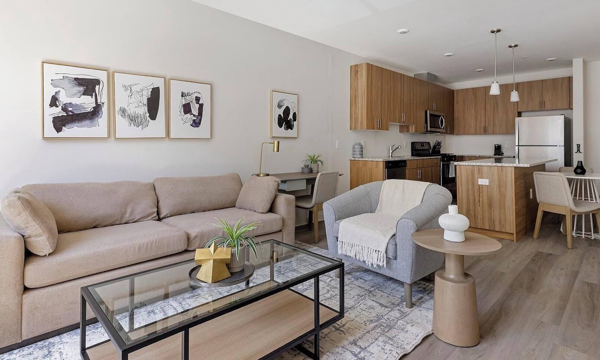 Carteret Apartment | Landing | Spectacular 1BD, Courtyard, Gym