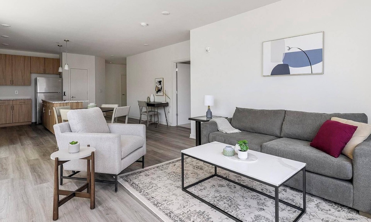 Carteret Apartment | Landing | Stylish 2BD, Courtyard, Gym