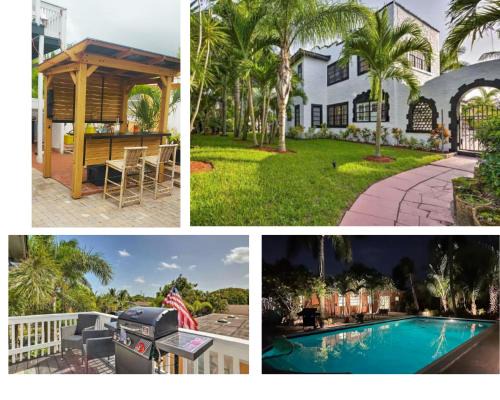 Boynton Beach House | Luxury 8BR Entire Mini-Resort with Heated Pool, Tiki Bar - Tropical Paradise Near Beach!