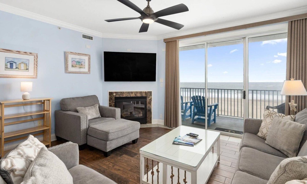Ocean City Condo | 🏖️ Luxury Oceanfront Retreat Steps to Boardwalk Rooftop Pool + Parking 🏖️