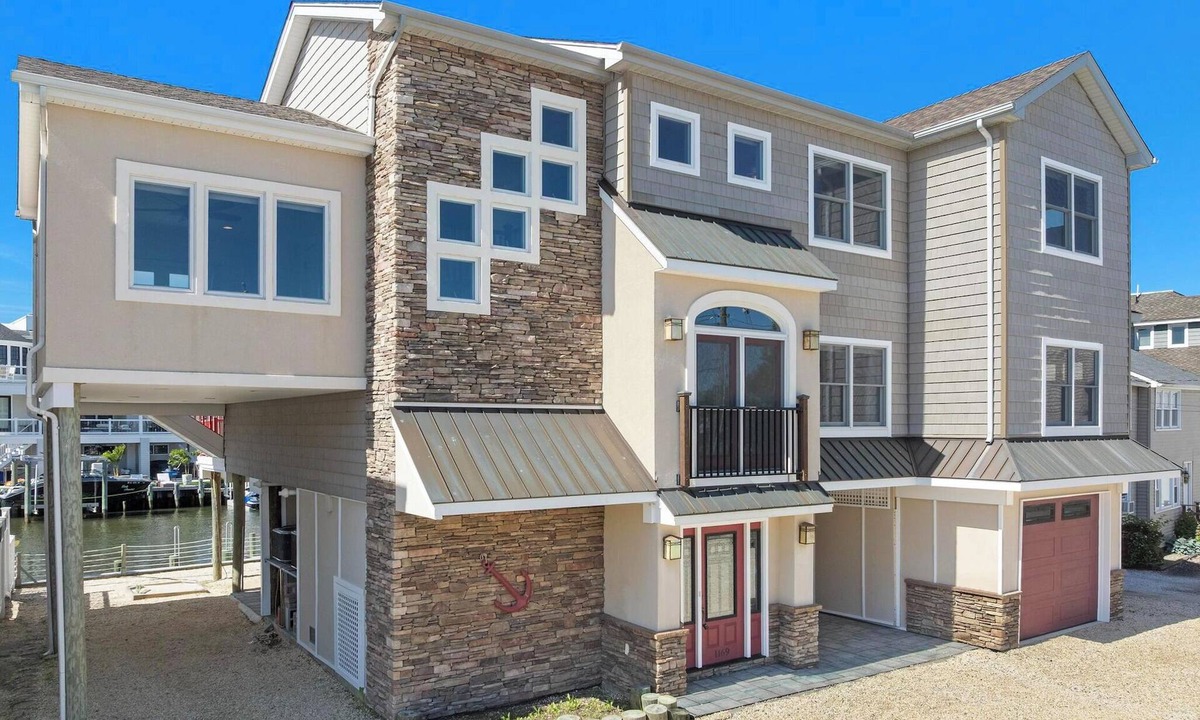 Beach Haven West House | Luxury Water-Front w/Elevator, Dock, new Patio, ~6 mins to Long Beach Island!