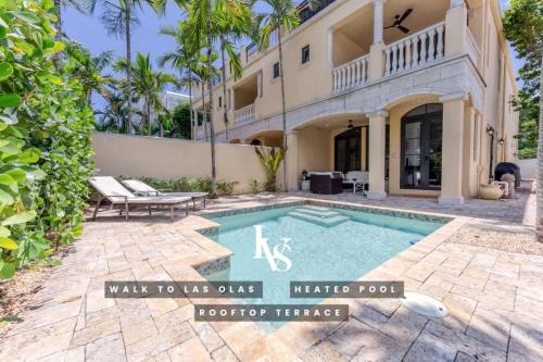Downtown Fort Lauderdale House | LVS Villa Alba- Walk2LasOlas, HeatedPool, RoofTopTerrace