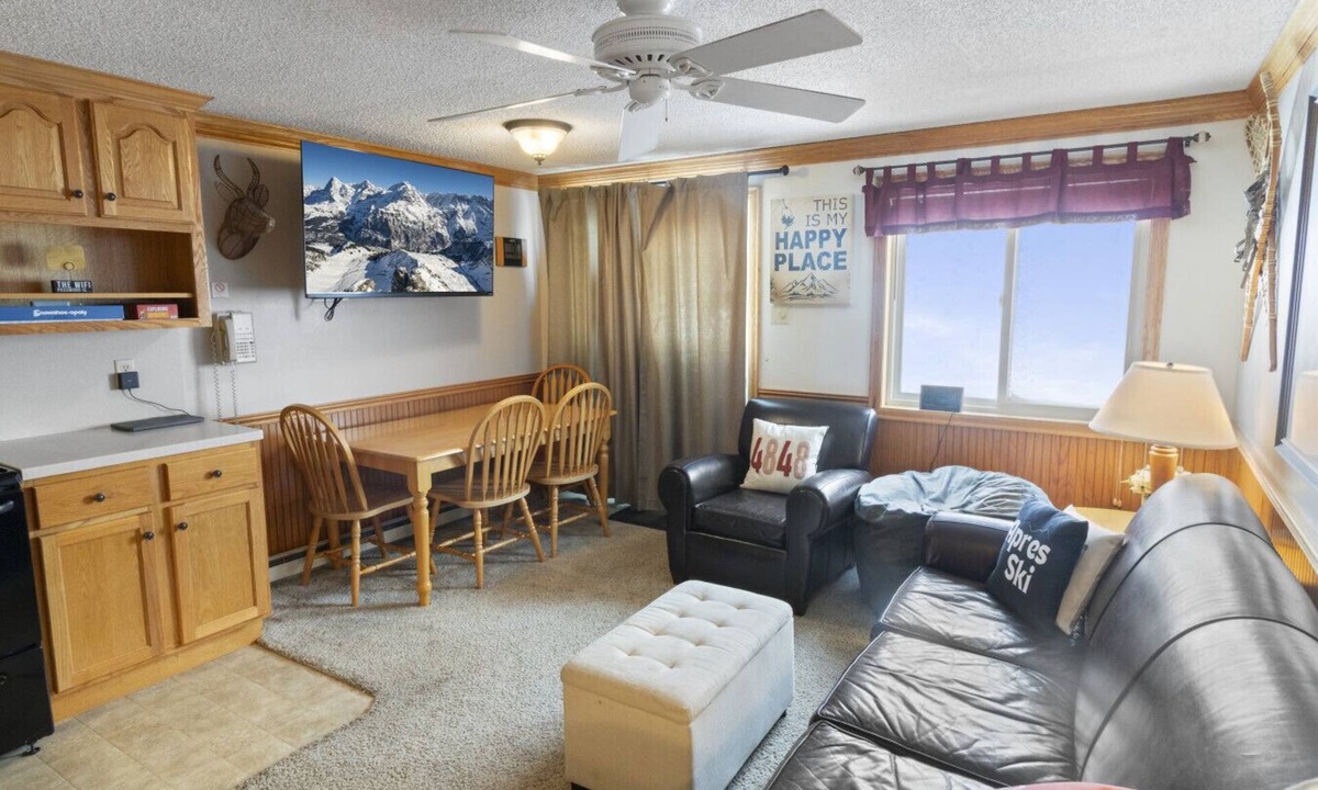 Edray Apartment | ML390 King Bed Sleeps 8 Quiet Mountain View WiFi