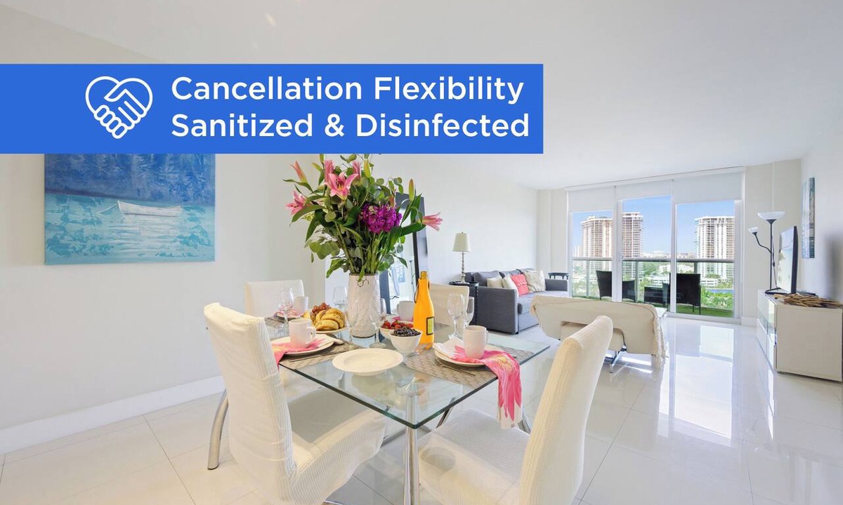 Sunny Isles Beach Condo | Modern condo w/bay views. WiFi, parking, tennis, playground and more!