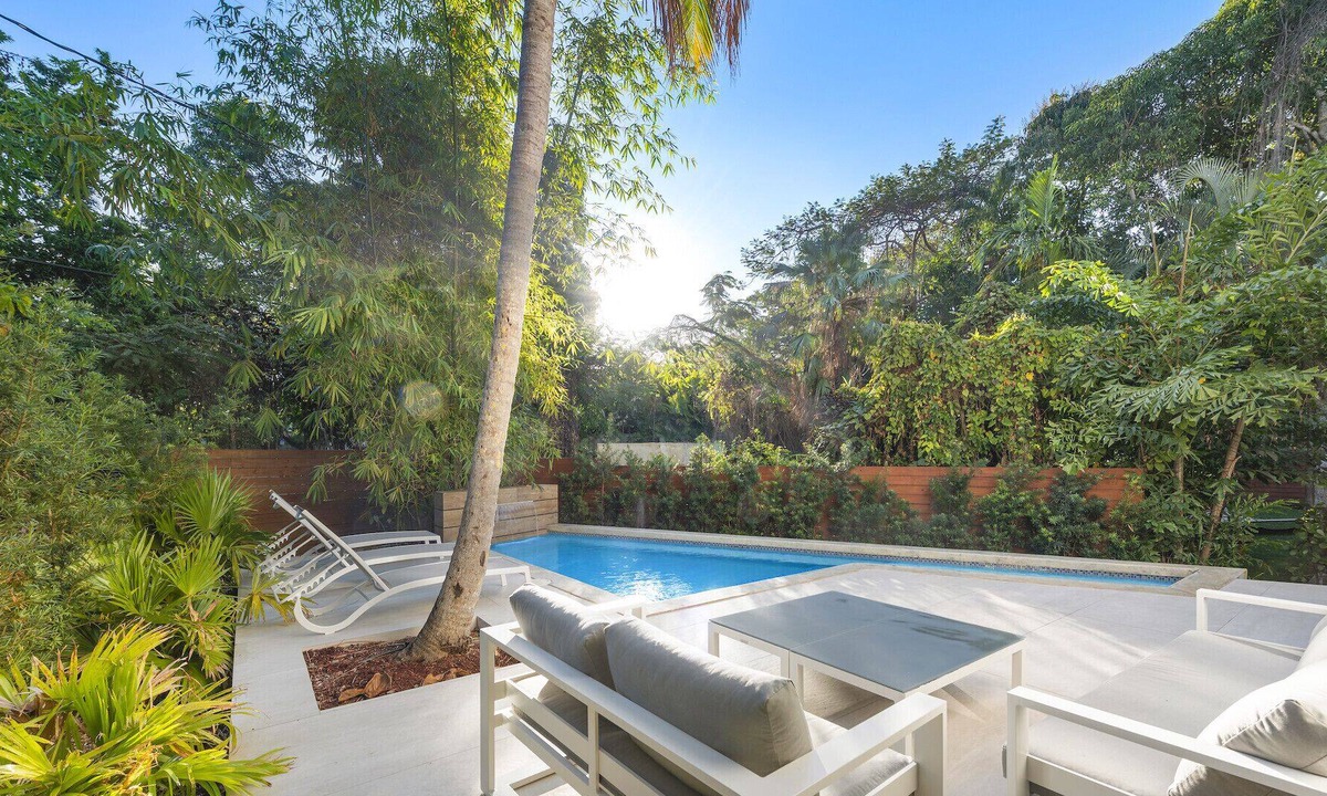 Northeast Coconut Grove Villa | New Miami Modern Bali styled mansion with pool