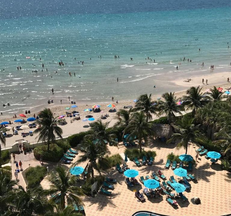 Hollywood South Central Beach Apartment | Ocean front 1 bedroom in Tropical Paradise