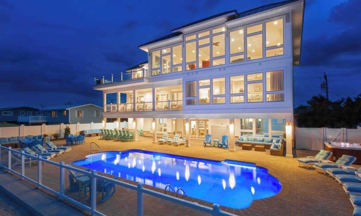 Sandbridge House | Oceanfront home with regulation pickleball, indoor/outdoor pool, hot tub & gym