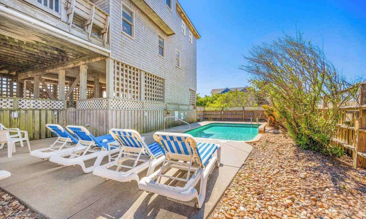 Rodanthe House | Oceanview Dog Friendly Home w/Private Pool, Hot Tub, Basketball, Beach Nearby