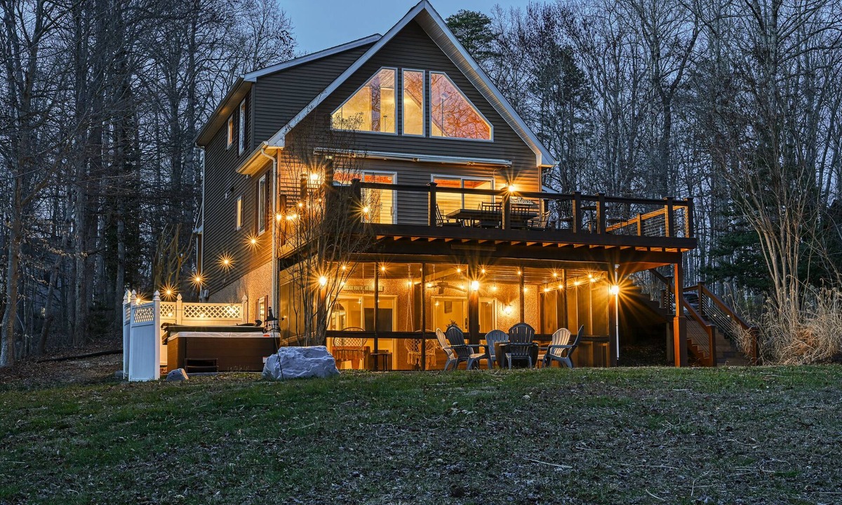 Bumpass House | Peaceful Lakefront Retreat with Hot Tub, Firepit and Boat Dock