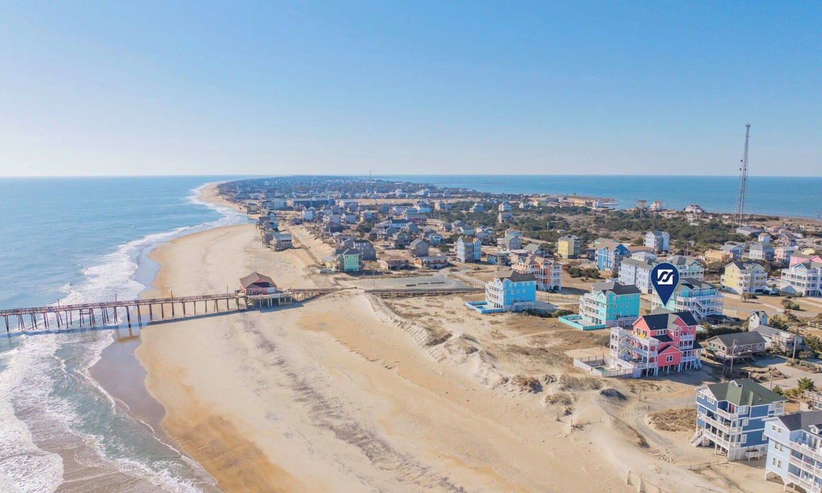 Rodanthe House | Premier Oceanfront Dog Friendly w/Pool, Hot Tub, Elevator, Game and Media Rooms