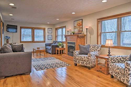 Leadsville House | Riverfront Elkins Home w/Fireplace & Deck!