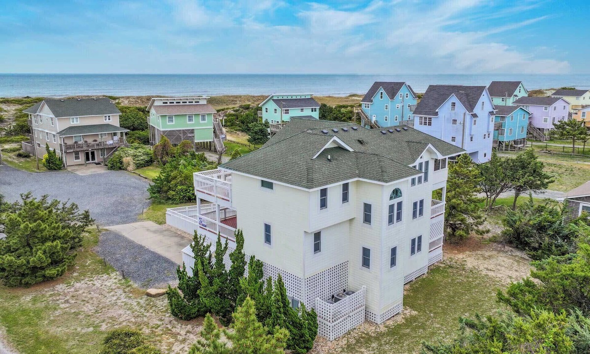 Avon House | Semi-Oceanfront Home w/Private Pool, Hot Tub, Game Room, and Home Theater