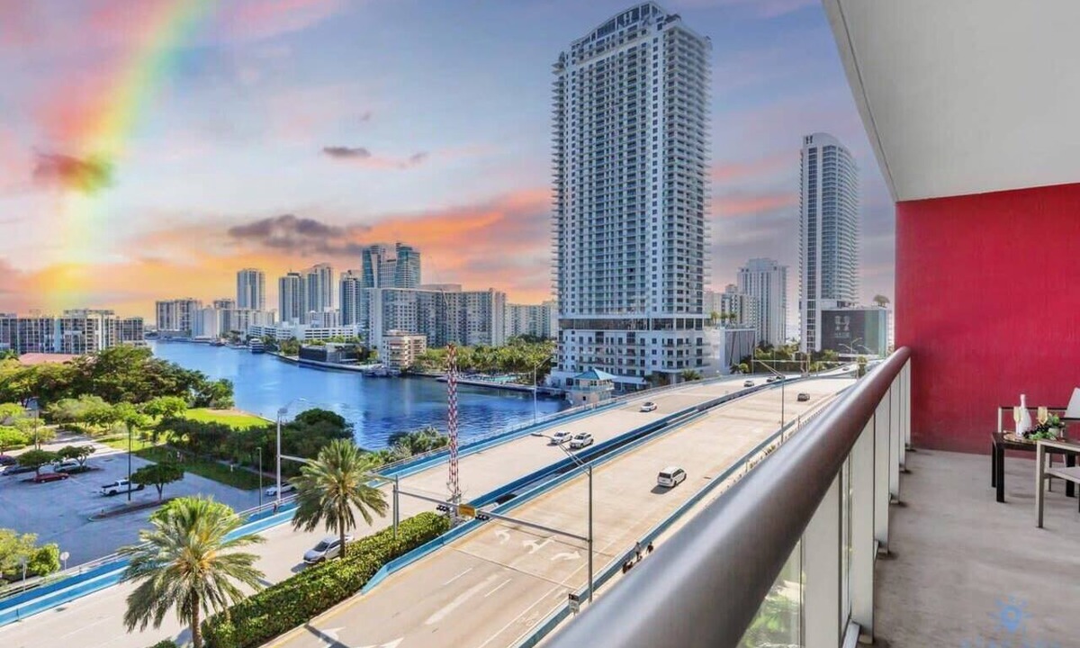 Hallandale Beach Apartment | Spectacular Balcony | Near Beach + Gym+ Pool