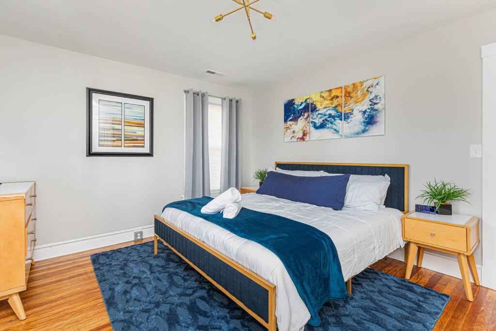 Mosby Apartment | Step into Style Charming Blue Suede RVA Getaway
