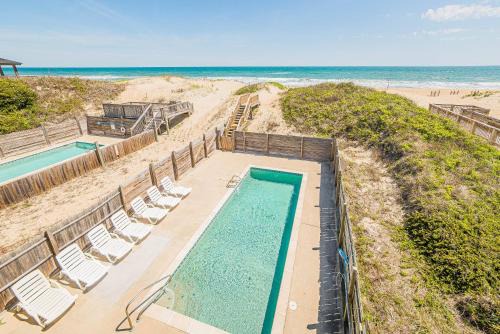 South Nags Head House | Tranquility - Nags Head MP 17, Oceanfront, Views Galore, Pool, Hot Tub, Pets OK, Near Pier