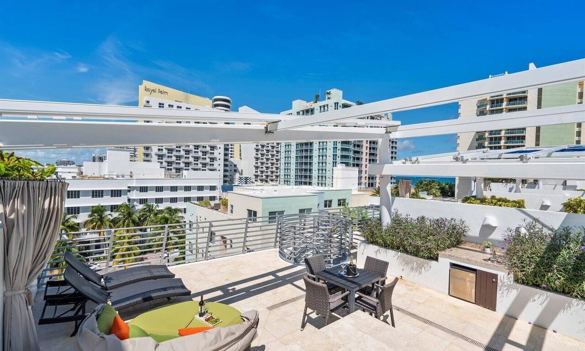 South Beach Apartment | Two Story Penthouse Suite with Hot Tub on Ocean Drive