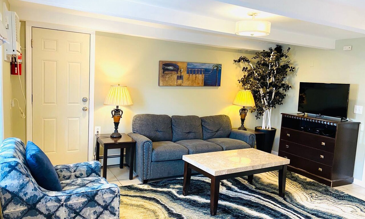 Seaside Heights Apartment | VRBO PREMIER HOST LISTING - 2 BR BEACH SUITE - TWO POOLS. Full Kit & Liv Rm