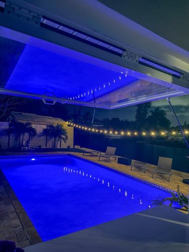 North Central Hollywood Villa | Waterfront Oasis with a Pool and Close to the Beach