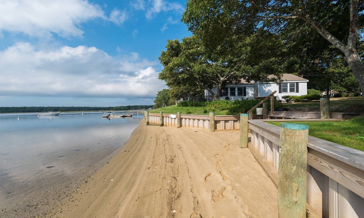 Monomoscoy Island Cottage | Waterfront , Private family beach and dock. Incredible sunsets!