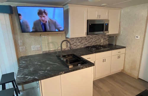 Long Neck Resort | 2-bedroom park model trailer in charming Millsboro with AC, fitness room