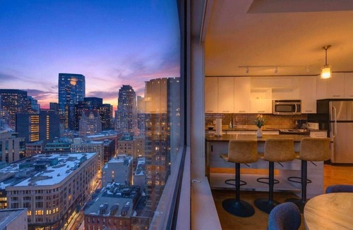 Downtown Boston Apartment | 2BR/2BA Downtown | Skyline Views + Luxury Comfort