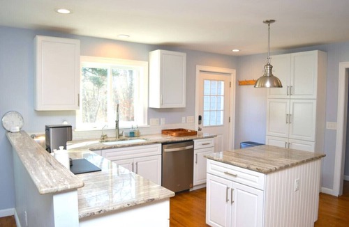 North Falmouth House | 3 bedroom 2 bath Renovated Ranch with Pond Views on peaceful private 1.5 acre lot in North Falmouth