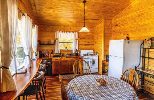 Bartlett Cabin | 3-bedroom spacious cabin with game room, fishing pond, and Starlink.
