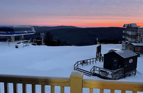 Snowshoe Apartment | 3BR Ski-InOut Condo, Hot Tub, Snowshoe Resort