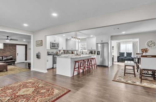 Columbus House | 4-bed/2-bath Spacious House in Charming Columbus, Game Day Home, Fenced Backyard