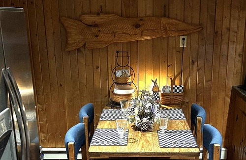 Penelacres Cabin | 5 Star Clean, Lakefront Cabin: Kayaks, Private Dock, Hot Tub & Sauna, Deep Creek