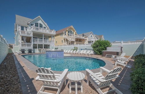 Kill Devil Hills House | 5387- Seas the Day, Oceanfront Luxury | Pool, Theater & Sleeps 30