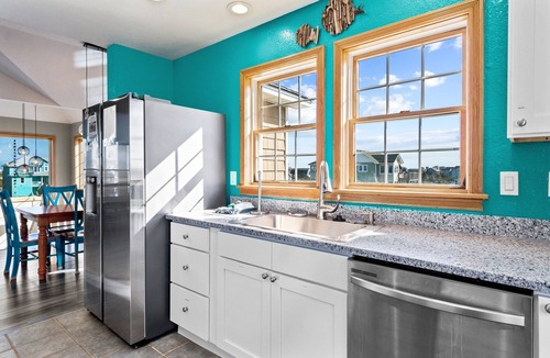 Rodanthe House | 7150-Fintastic Waves, Semi-Oceanfront OBX | Pool, Hot Tub & Views