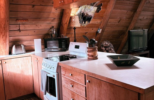 St. Regis Cabin | A-frame cabin tucked in the woods with complete privacy in the mountains.