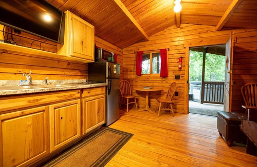 Rileyville Cabin | Adorable river front cabin ,with hot tub on the River