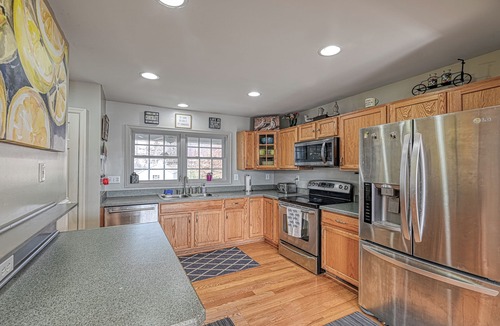 Sandy Point House | ALL SEASON RETREAT! Warm Waters, 2 Firepits, Cozy Boathouse! Indoor Fireplace!