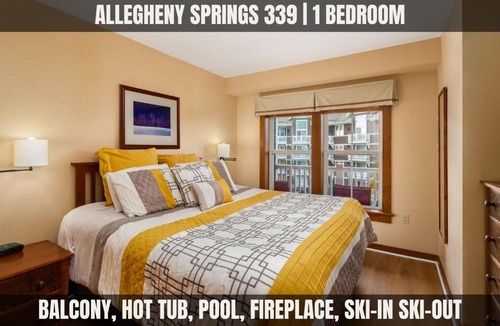Edray Apartment | AS 339 Pool-View Balcony Ski-InOut 5-Star Rated Sleeps 5