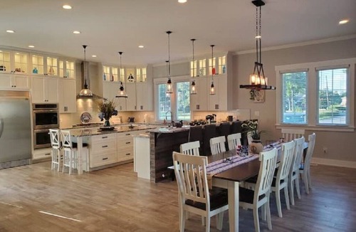 Mount Holly House | Beach & River Retreat. Spectacular house with private sand beach and hot tub!