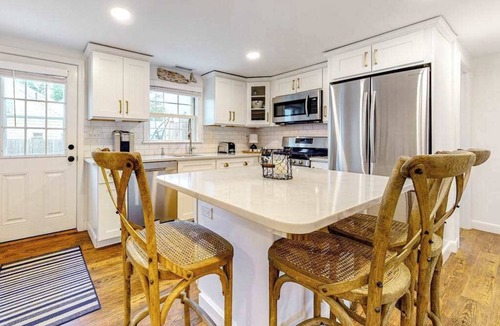 Falmouth House | Beachside retreat with grill - near Main Street & 300 yards to Surf Drive shore