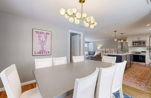 Dennis House | Beautifully renovated home near Scargo Lake with deck, W/D, AC, games, & yard