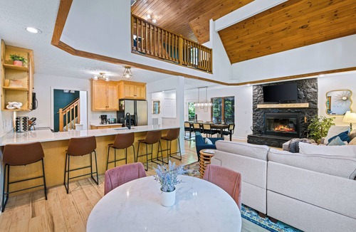 Chestnut Springs Cabin | Blue Ridge Bliss 9BR/6BA: 2 Homes Across the Street from each other! Sleeps 24